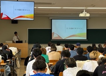 第12講 「トップアスリートのセカンドキャリア」講義の様子