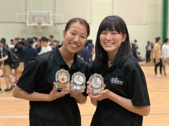 茂木 咲良(写真左・スポーツ健康科・3年)
瀬口 南(写真右・スポーツ健康科・4年)