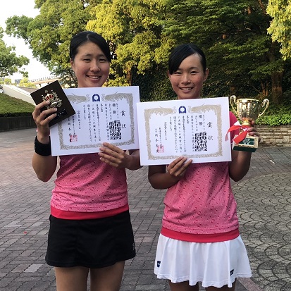 女子ダブルス初優勝の長根尾・飯田組