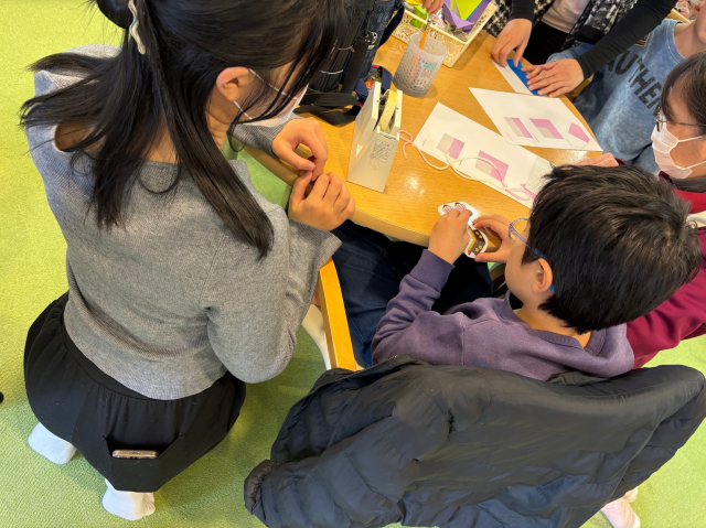 子ども達と一緒に作りました