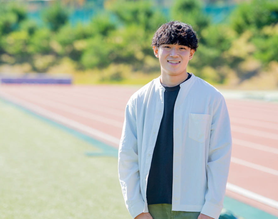 スポーツ健康科学部 スポーツ健康科学科 4年 水野海結さん 愛知県 私立開志学園高等学校出身