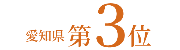 愛知県第3位